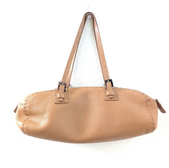 Fendi Selleria Purse Camel Color Short Strap Baguette N 49-17506 1925 - Picture 1 of 8